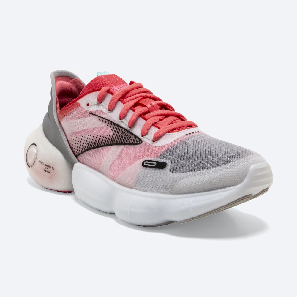 Zapatillas Running Brooks Aurora-BL Mujer Gris/Coral/Negras | Ecuador-92154