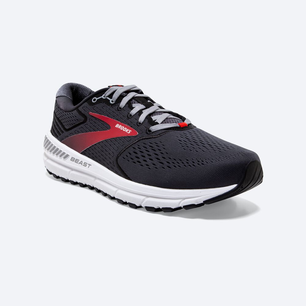 Zapatillas Running Brooks Beast '20 Hombre Negras/Rojas | Ecuador-20354