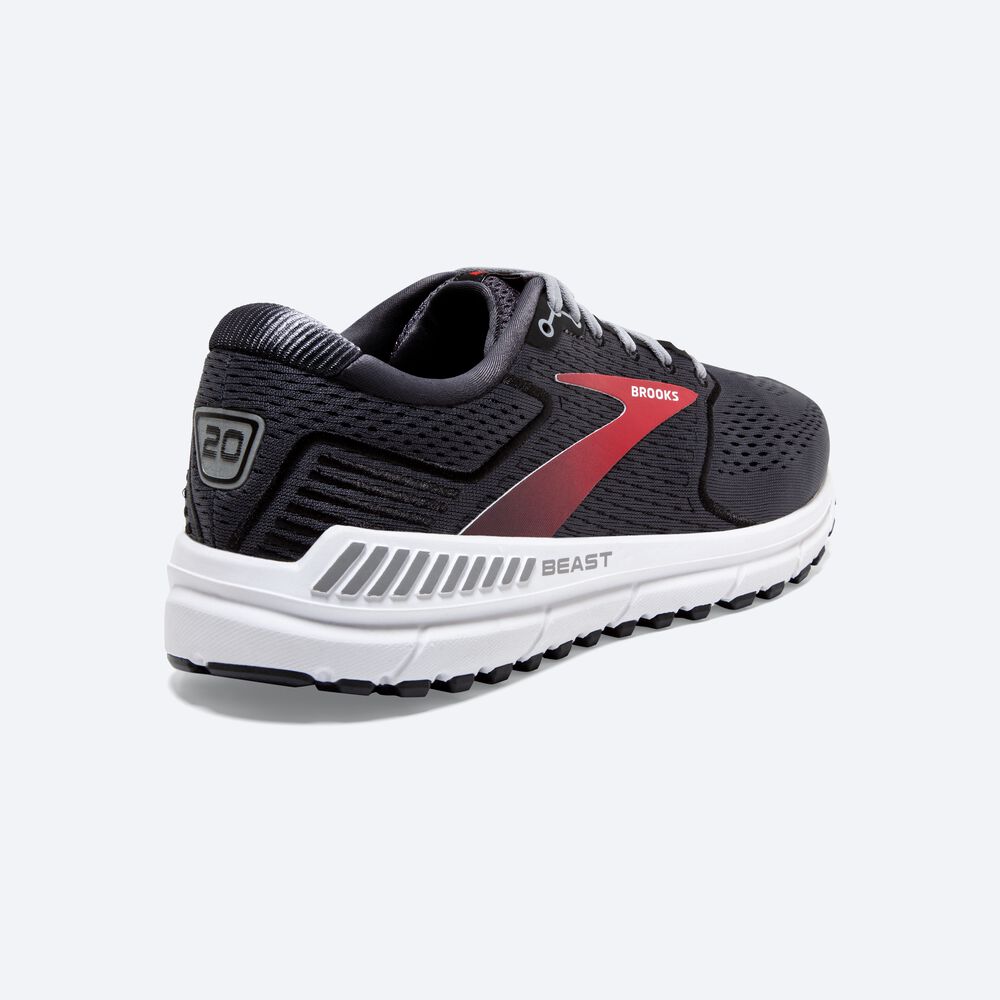 Zapatillas Running Brooks Beast '20 Hombre Negras/Rojas | Ecuador-20354