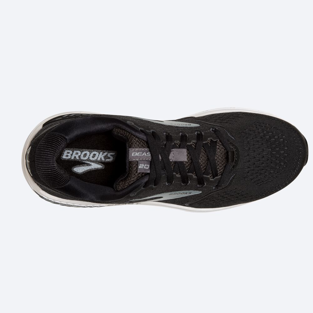 Zapatillas Running Brooks Beast '20 Hombre Negras/Gris | Ecuador-46710