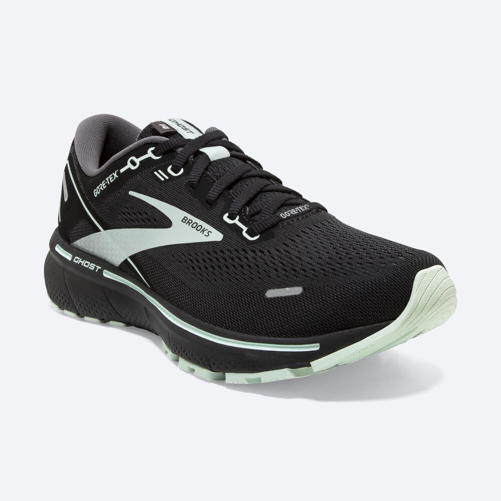 Zapatillas Running Brooks Ghost 14 GTX Mujer Negras/Turquesa Claro | Ecuador-63820