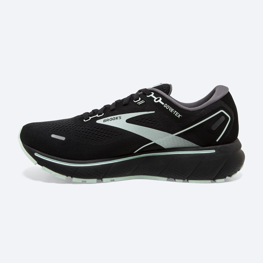 Zapatillas Running Brooks Ghost 14 GTX Mujer Negras/Turquesa Claro | Ecuador-63820