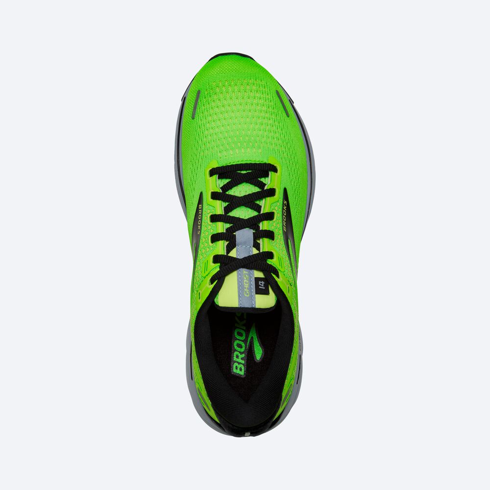 Zapatillas Running Brooks Ghost 14 Hombre Verde/Azules/Negras | Ecuador-65328