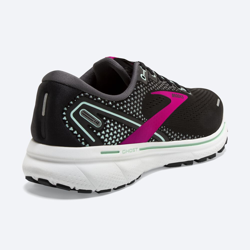 Zapatillas Running Brooks Ghost 14 Mujer Negras/Rosas | Ecuador-18045