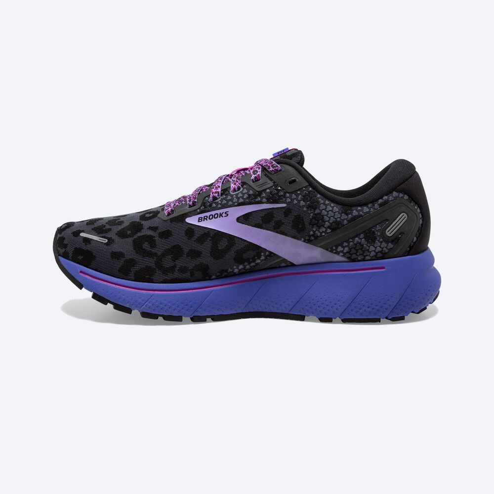 Zapatillas Running Brooks Ghost 14 Mujer Negras/Moradas | Ecuador-47650