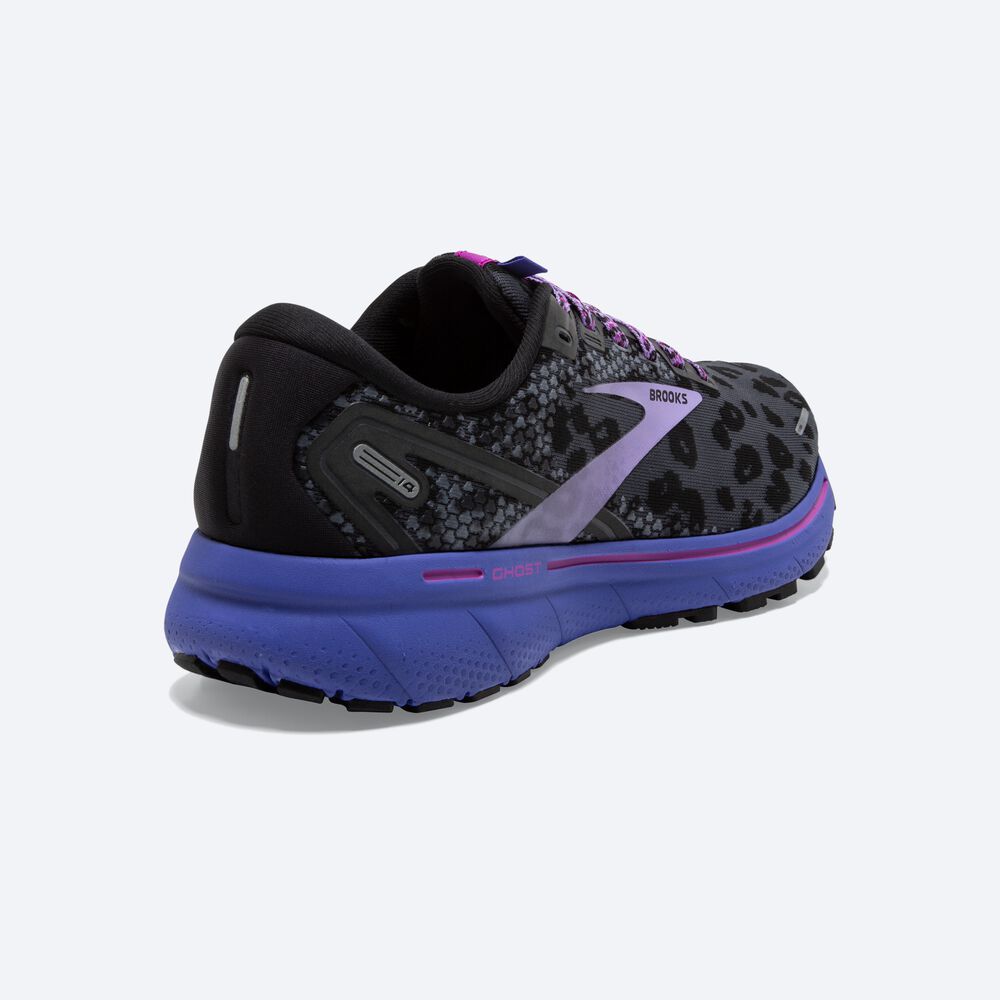 Zapatillas Running Brooks Ghost 14 Mujer Negras/Moradas | Ecuador-47650