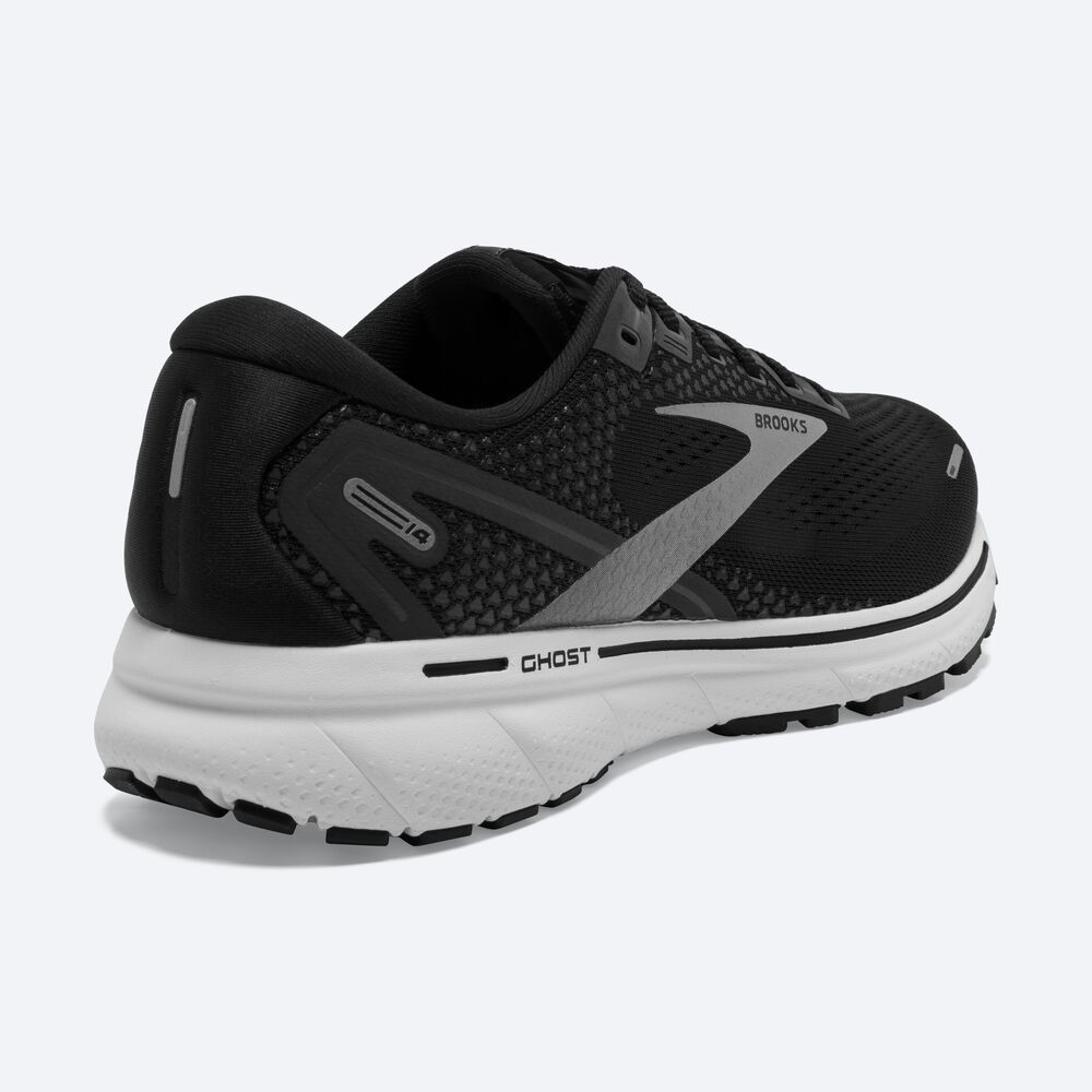 Zapatillas Running Brooks Ghost 14 Mujer Negras/Blancas/Plateadas | Ecuador-91073