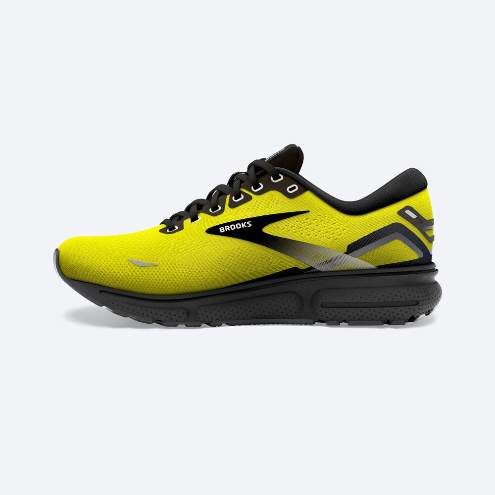 Zapatillas Running Brooks Ghost 15 Hombre Amarillo/Negras | Ecuador-03482