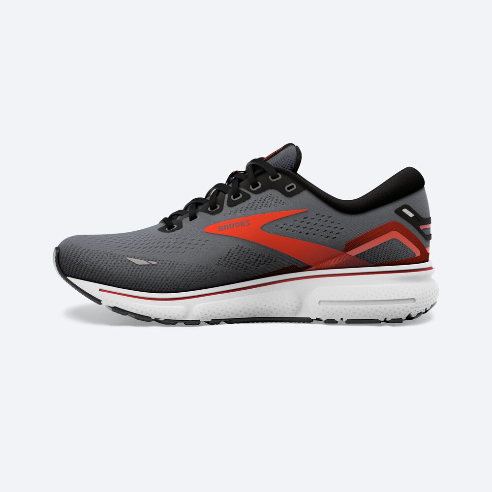 Zapatillas Running Brooks Ghost 15 Hombre Negras/Naranjas | Ecuador-35278