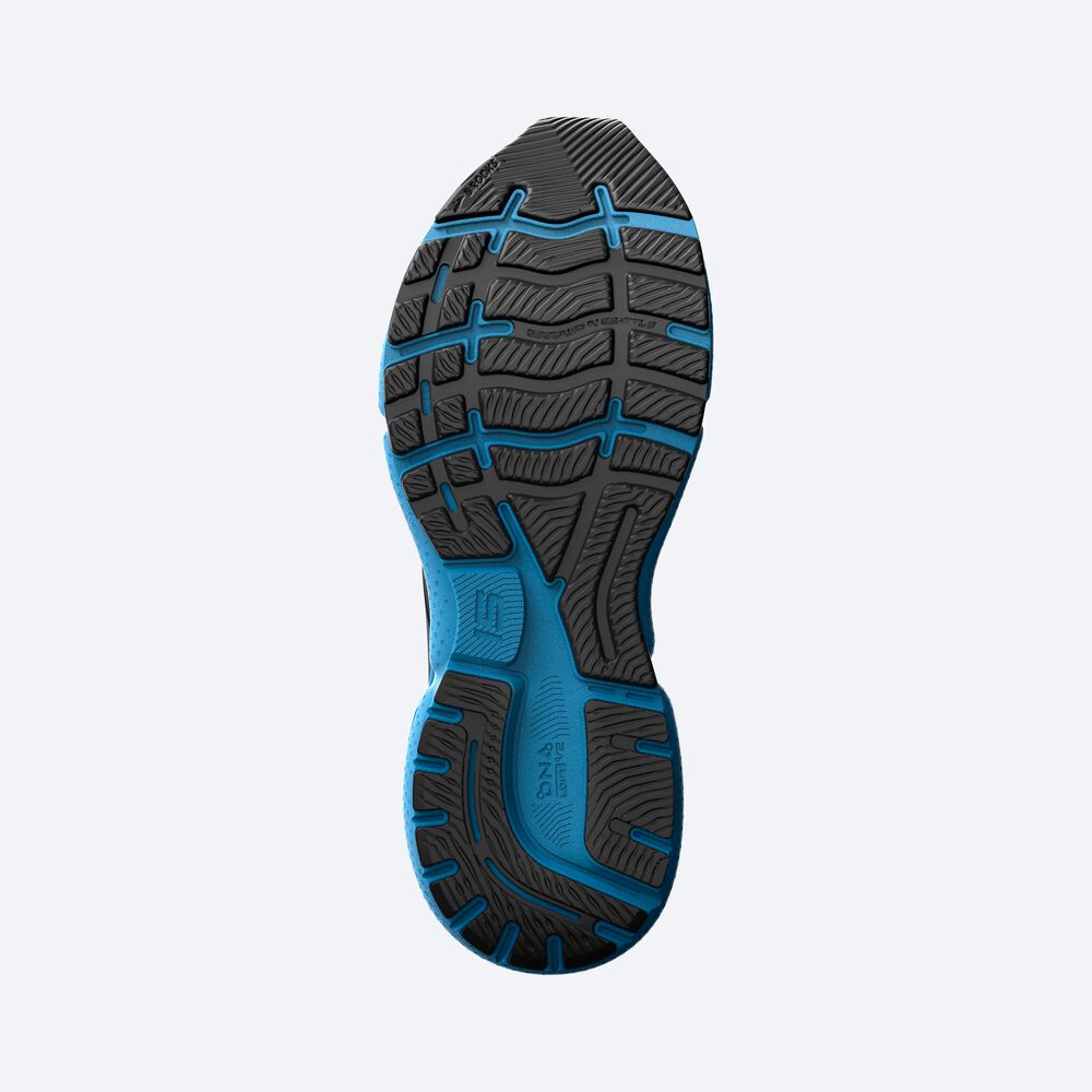 Zapatillas Running Brooks Ghost 15 Hombre Negras/Azules | Ecuador-36094