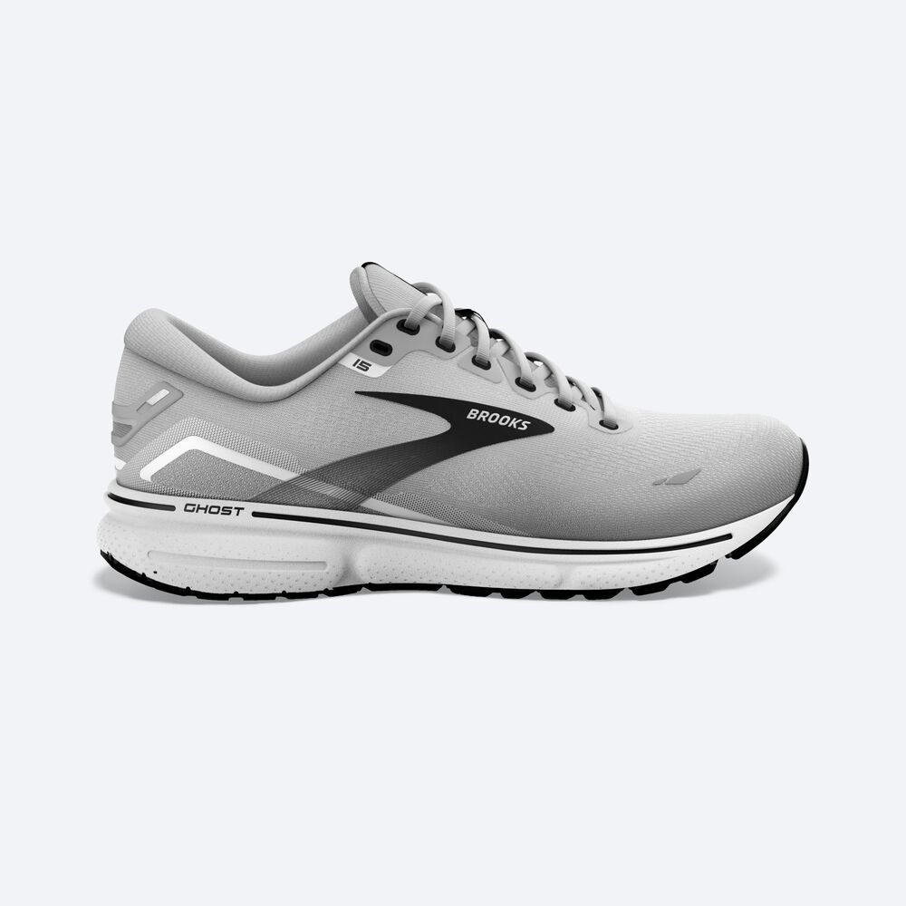 Zapatillas Running Brooks Ghost 15 Hombre Gris/Negras | Ecuador-37218