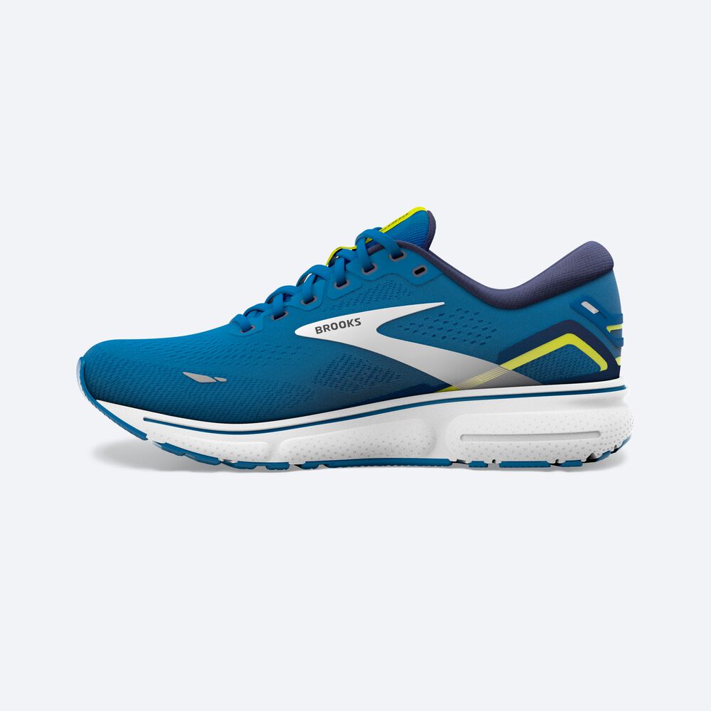 Zapatillas Running Brooks Ghost 15 Hombre Azules/Blancas | Ecuador-68513