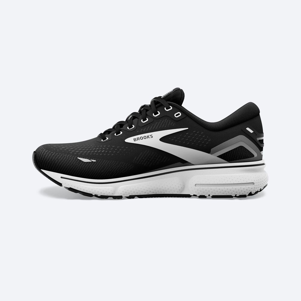 Zapatillas Running Brooks Ghost 15 Mujer Negras/Blancas | Ecuador-09657