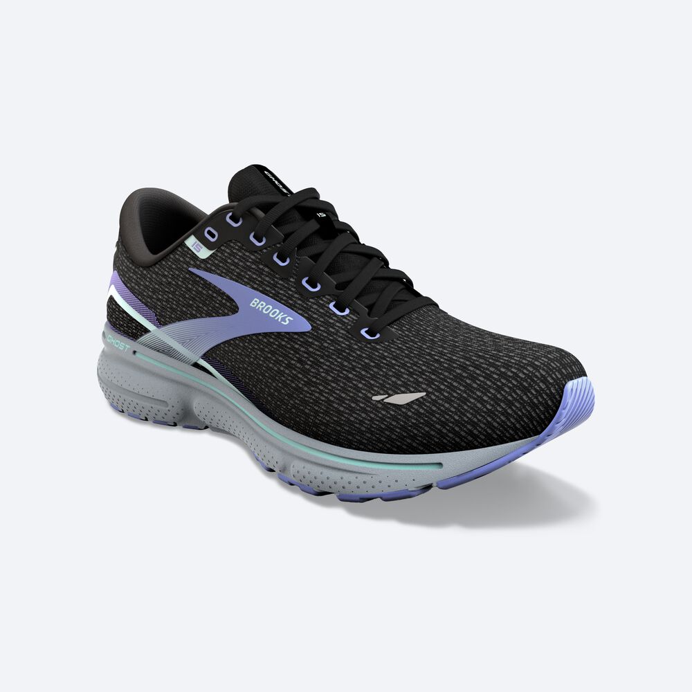 Zapatillas Running Brooks Ghost 15 Mujer Negras | Ecuador-25349