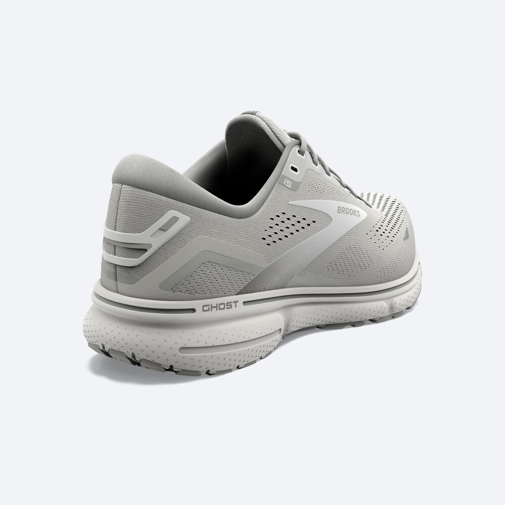 Zapatillas Running Brooks Ghost 15 Mujer Gris/Blancas | Ecuador-40137