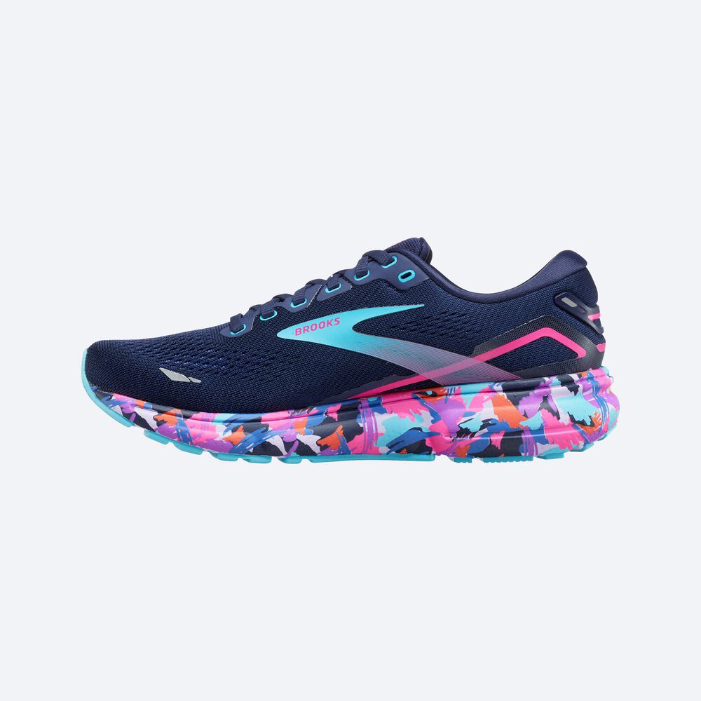 Zapatillas Running Brooks Ghost 15 Mujer Azules/Rosas | Ecuador-67049