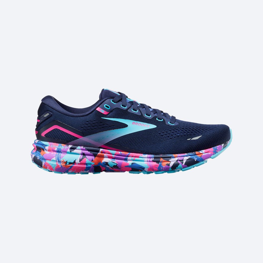 Zapatillas Running Brooks Ghost 15 Mujer Azules/Rosas | Ecuador-67049