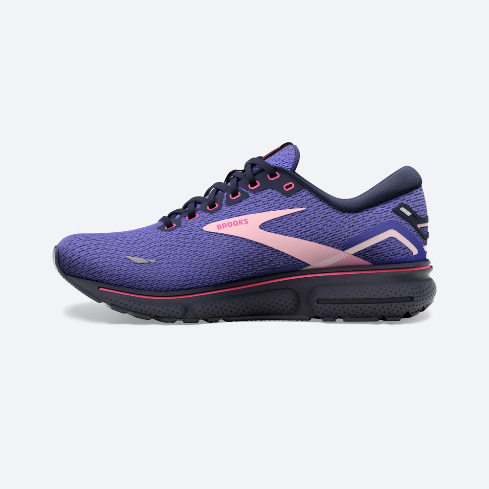 Zapatillas Running Brooks Ghost 15 Mujer Azules/Azul Marino/Rosas | Ecuador-75914