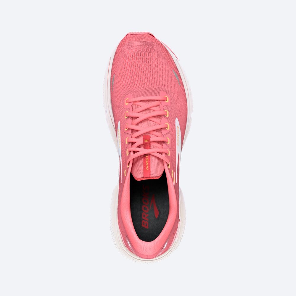 Zapatillas Running Brooks Ghost 15 Mujer Rosas/Coral/Blancas | Ecuador-83602