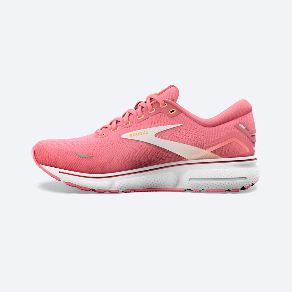 Zapatillas Running Brooks Ghost 15 Mujer Rosas/Coral/Blancas | Ecuador-83602