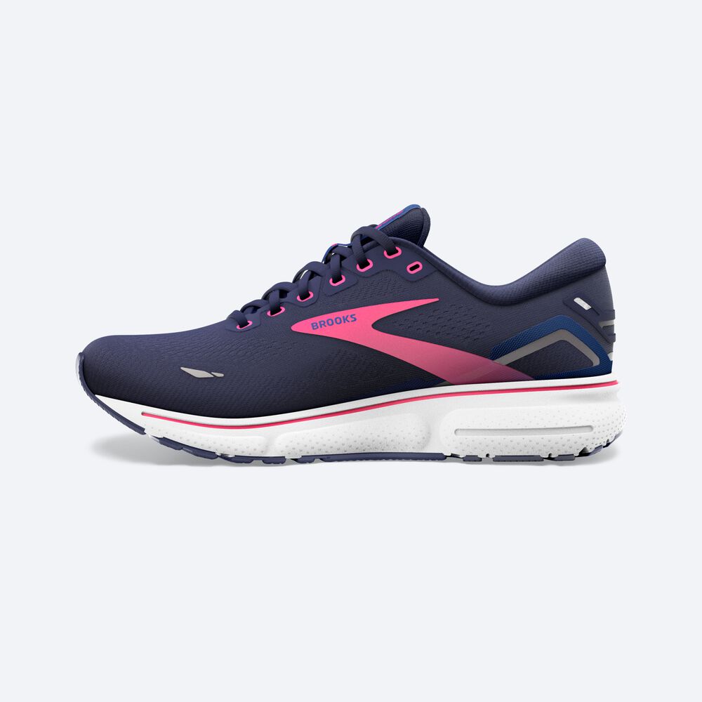 Zapatillas Running Brooks Ghost 15 Mujer Azul Marino/Azules/Rosas | Ecuador-85730