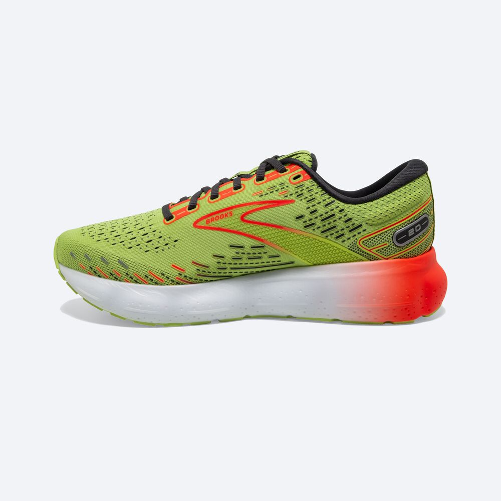 Zapatillas Running Brooks Glycerin 20 Hombre Verde Claro/Rojas | Ecuador-02467