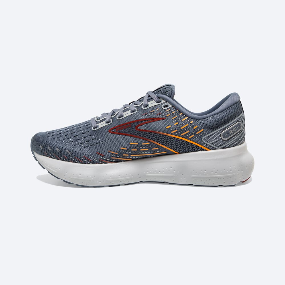 Zapatillas Running Brooks Glycerin 20 Hombre Gris/Rojas/Naranjas | Ecuador-04236