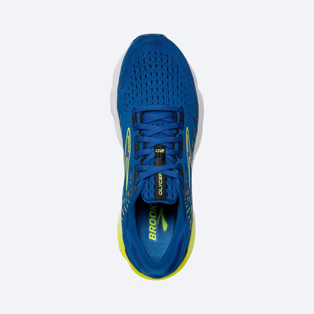 Zapatillas Running Brooks Glycerin 20 Hombre Azules/Blancas | Ecuador-14860