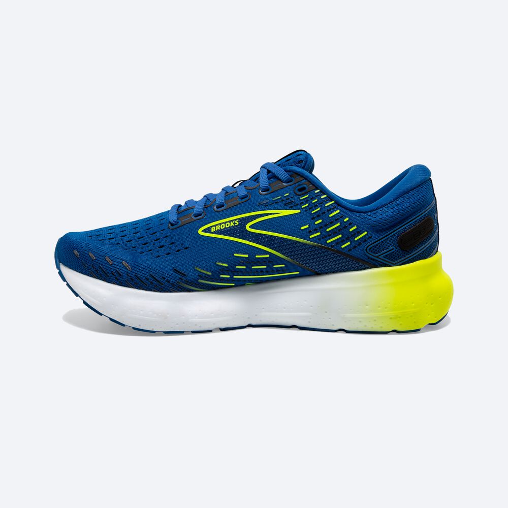 Zapatillas Running Brooks Glycerin 20 Hombre Azules/Blancas | Ecuador-14860