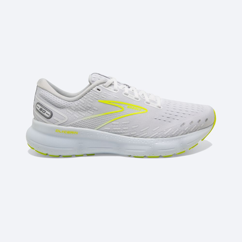 Zapatillas Running Brooks Glycerin 20 Hombre Blancas | Ecuador-18604