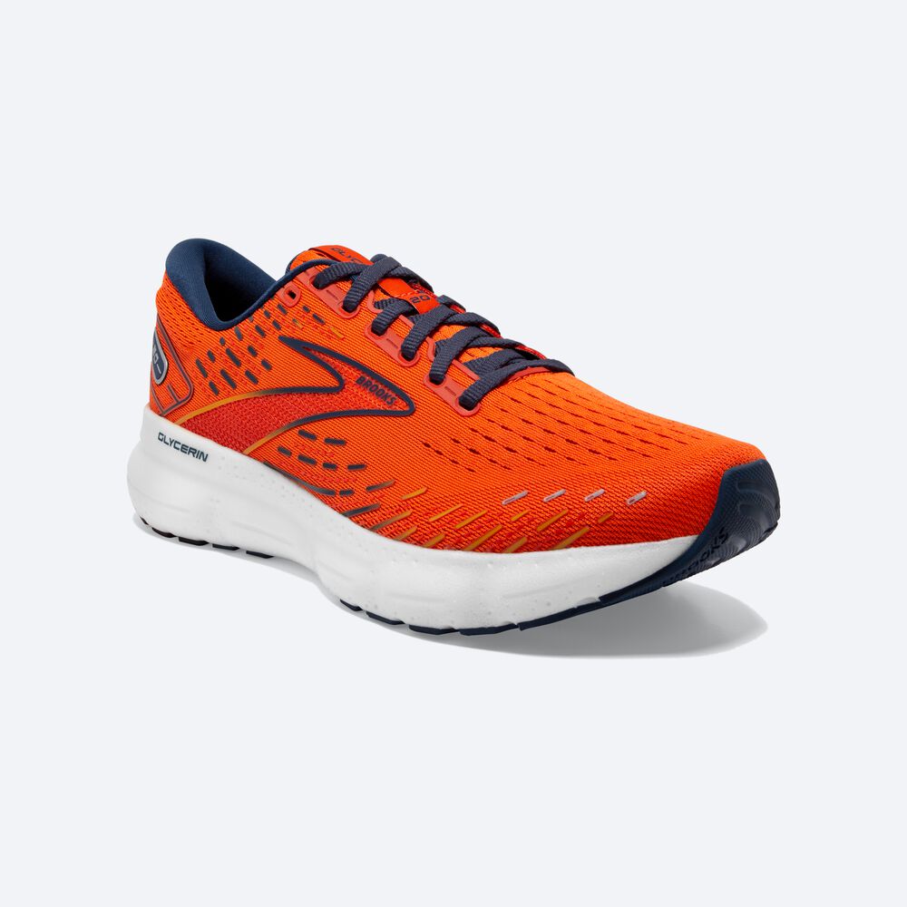 Zapatillas Running Brooks Glycerin 20 Hombre Naranjas/Marrones | Ecuador-21649