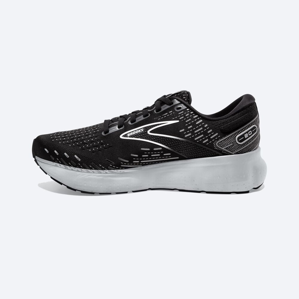 Zapatillas Running Brooks Glycerin 20 Hombre Negras/Blancas | Ecuador-30294