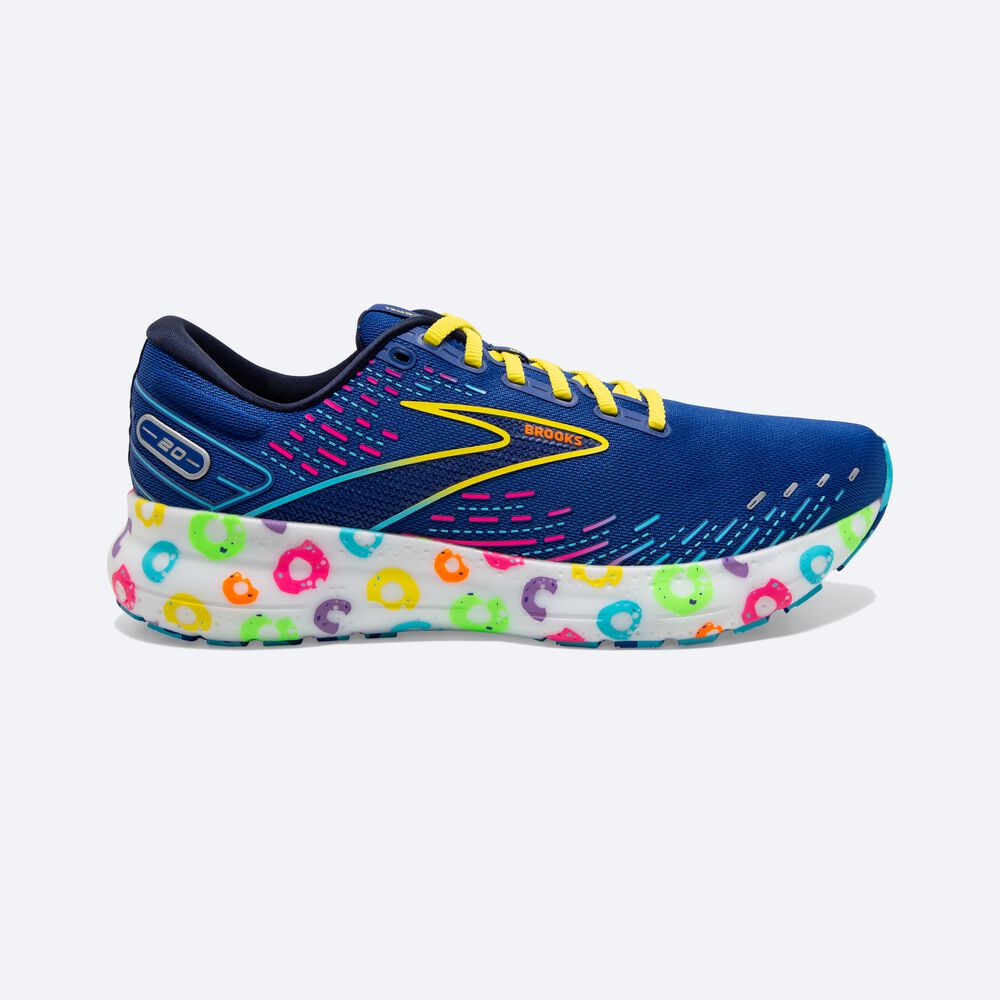 Zapatillas Running Brooks Glycerin 20 Hombre Azules/Azul Marino/Amarillo | Ecuador-40671