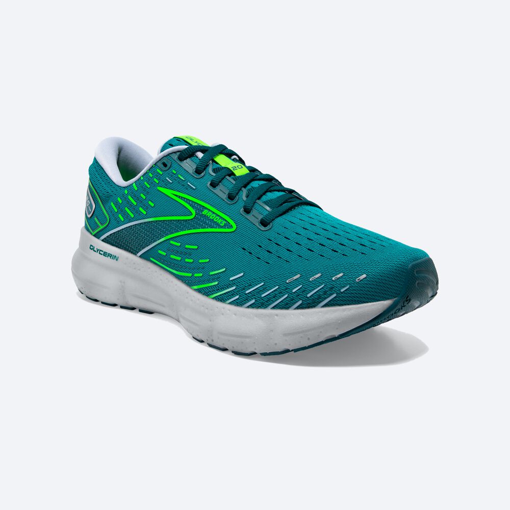 Zapatillas Running Brooks Glycerin 20 Hombre Verde | Ecuador-43508