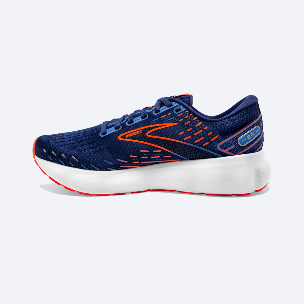 Zapatillas Running Brooks Glycerin 20 Hombre Azules/Azules/Naranjas | Ecuador-71653