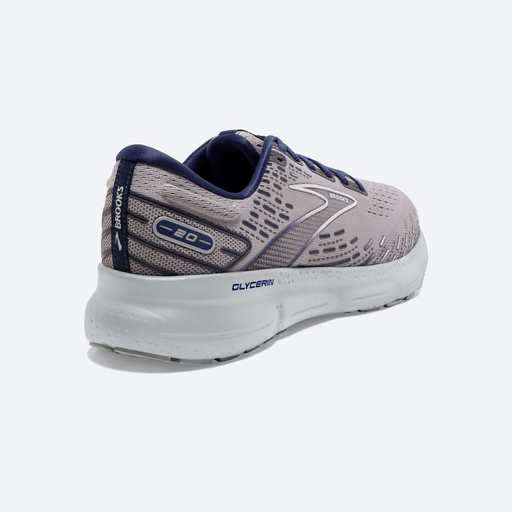 Zapatillas Running Brooks Glycerin 20 Hombre Gris/Azules | Ecuador-81694