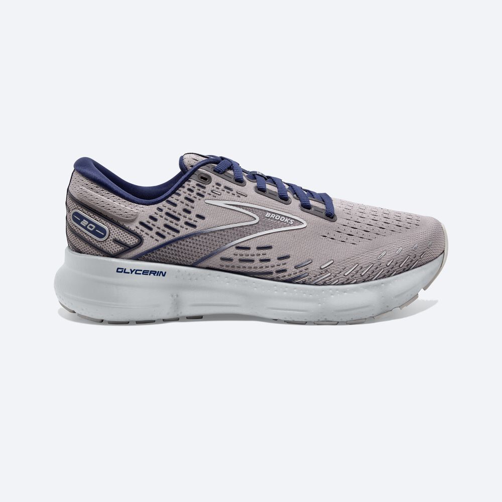 Zapatillas Running Brooks Glycerin 20 Hombre Gris/Azules | Ecuador-81694