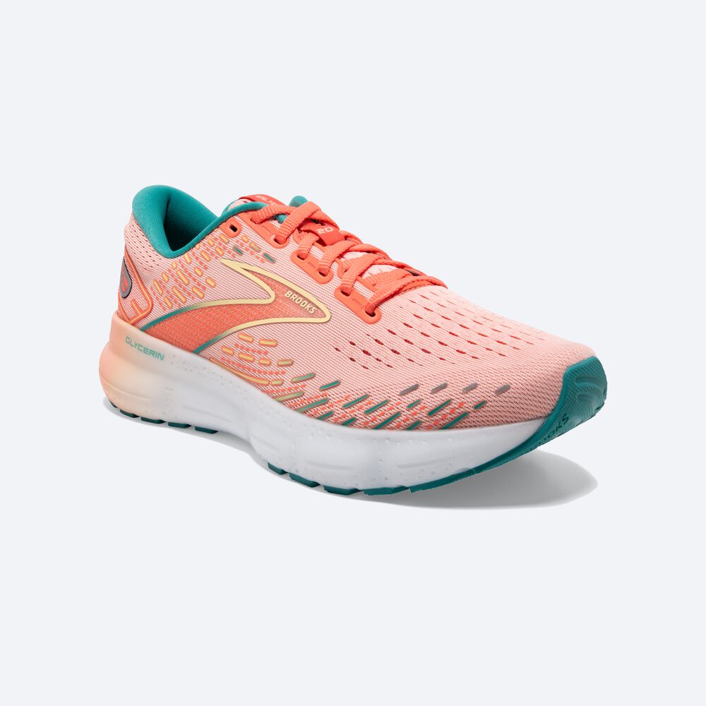 Zapatillas Running Brooks Glycerin 20 Mujer Coral | Ecuador-17280