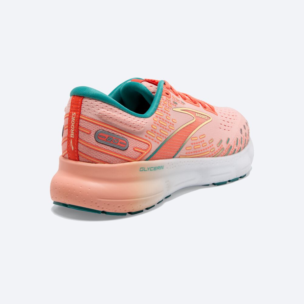 Zapatillas Running Brooks Glycerin 20 Mujer Coral | Ecuador-17280