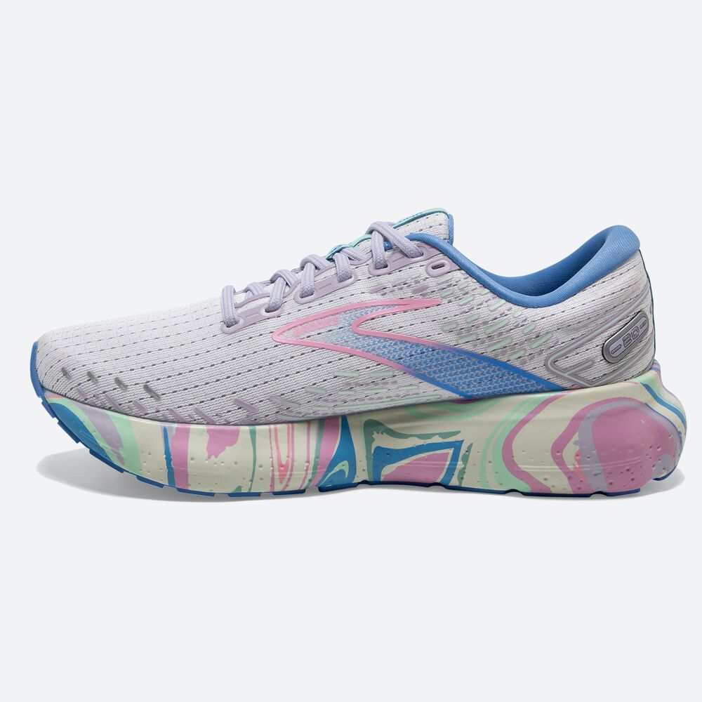 Zapatillas Running Brooks Glycerin 20 Mujer Blancas/Moradas/Rosas | Ecuador-30658