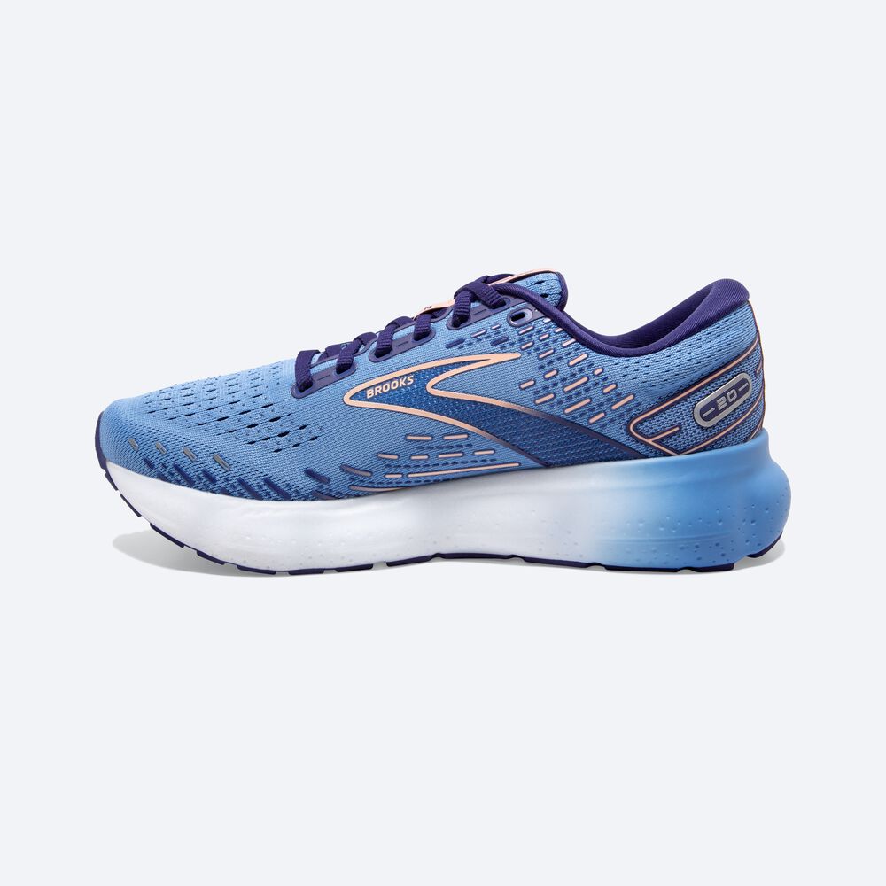 Zapatillas Running Brooks Glycerin 20 Mujer Azules/Blancas | Ecuador-32816