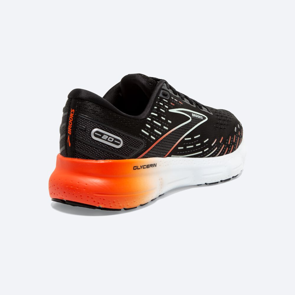 Zapatillas Running Brooks Glycerin 20 Mujer Negras/Rojas | Ecuador-40785