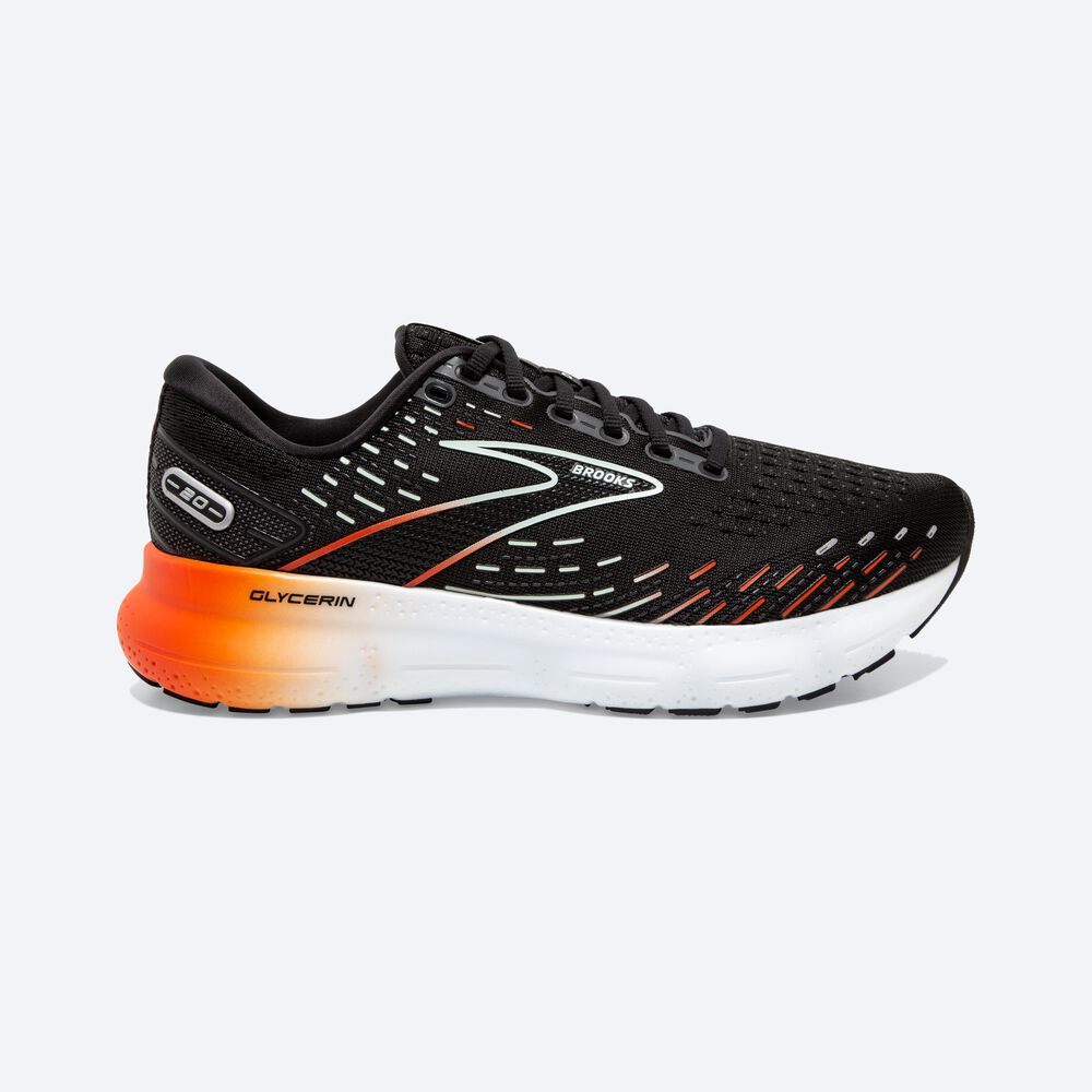 Zapatillas Running Brooks Glycerin 20 Mujer Negras/Rojas | Ecuador-40785