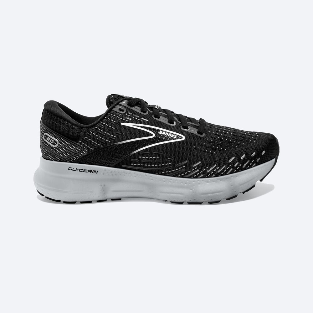 Zapatillas Running Brooks Glycerin 20 Mujer Negras/Blancas | Ecuador-50762