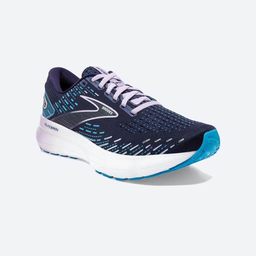 Zapatillas Running Brooks Glycerin 20 Mujer Azul Marino | Ecuador-76039