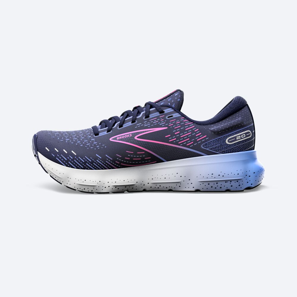 Zapatillas Running Brooks Glycerin 20 Mujer Azul Marino/Azules/Rosas | Ecuador-81647