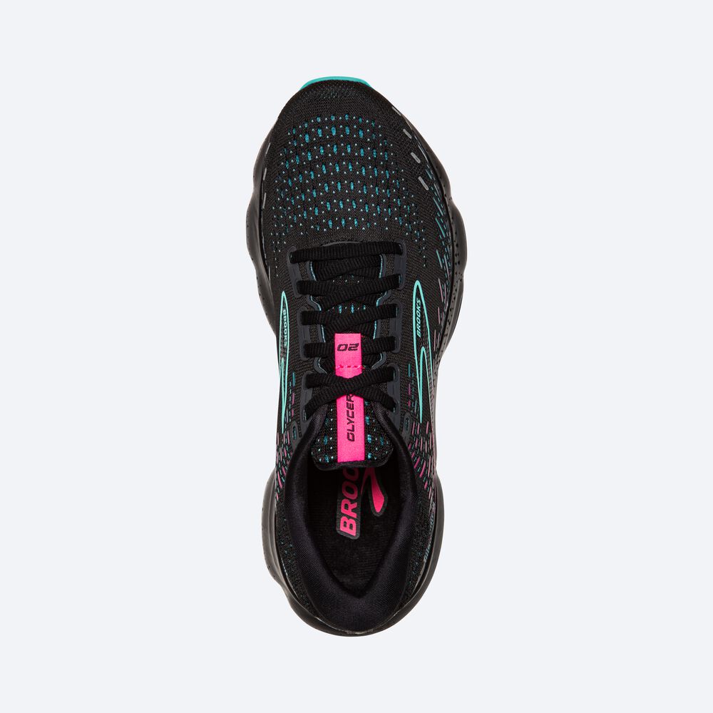 Zapatillas Running Brooks Glycerin 20 Mujer Negras/Azules/Claro Rosas | Ecuador-92461