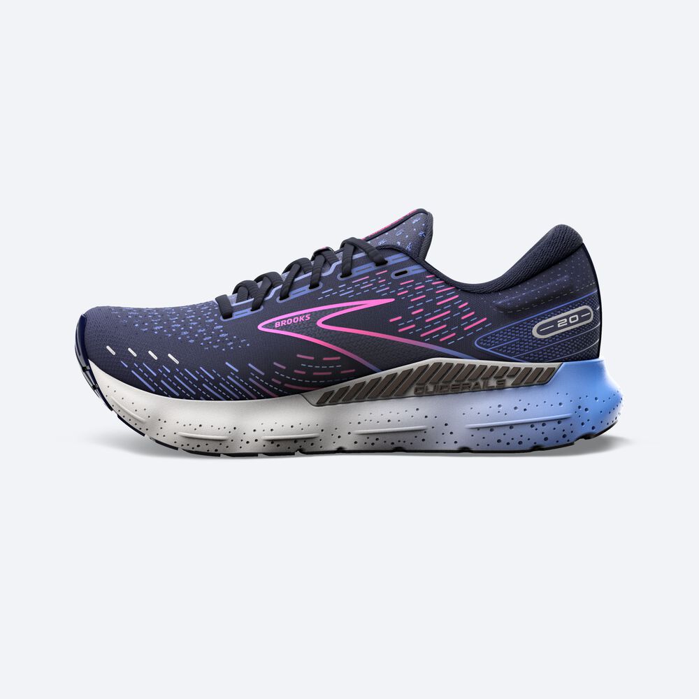 Zapatillas Running Brooks Glycerin GTS 20 Mujer Azul Marino/Azules/Rosas | Ecuador-12839