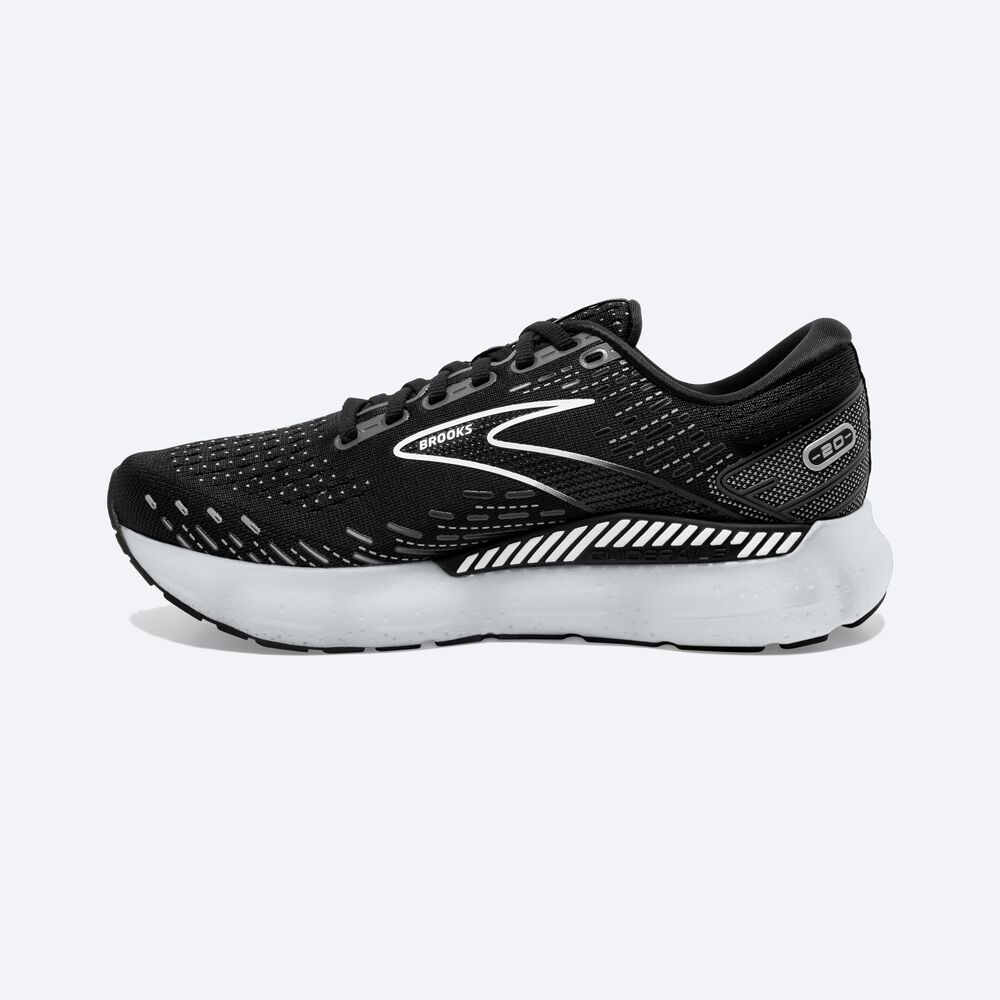 Zapatillas Running Brooks Glycerin GTS 20 Mujer Negras/Blancas | Ecuador-27501