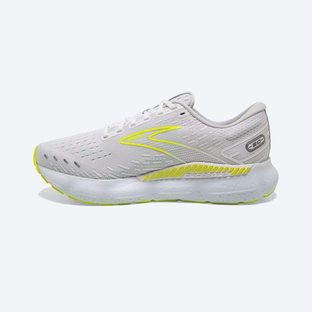 Zapatillas Running Brooks Glycerin GTS 20 Hombre Blancas | Ecuador-69043